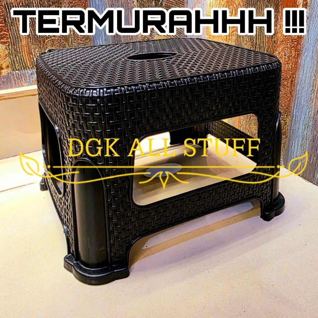 Bangku Kursi Pendek Tanggung Sedang Mini Kecil Jongkok Jengkok Dingklik Dengklek Injak Pijak Cuci Ny