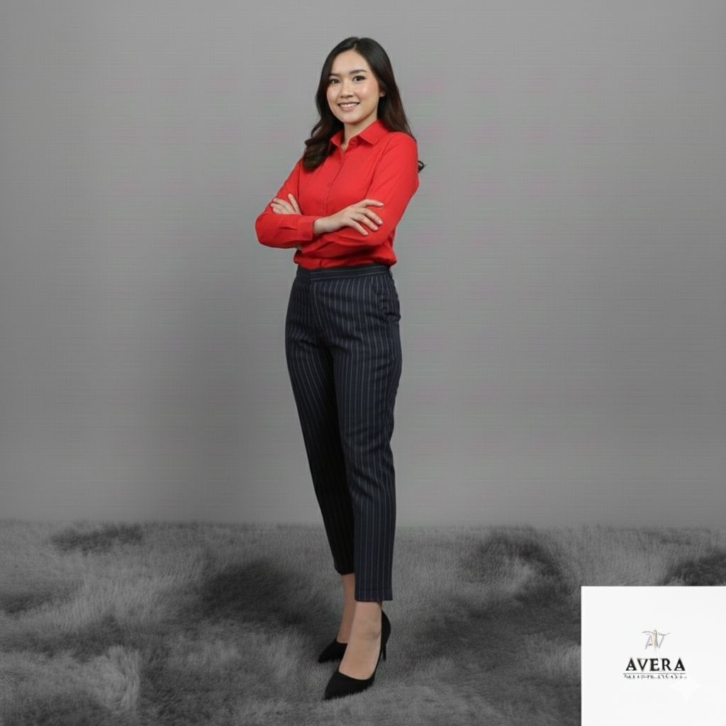 Kemeja Merah wanita Kemeja Kerja Wanita