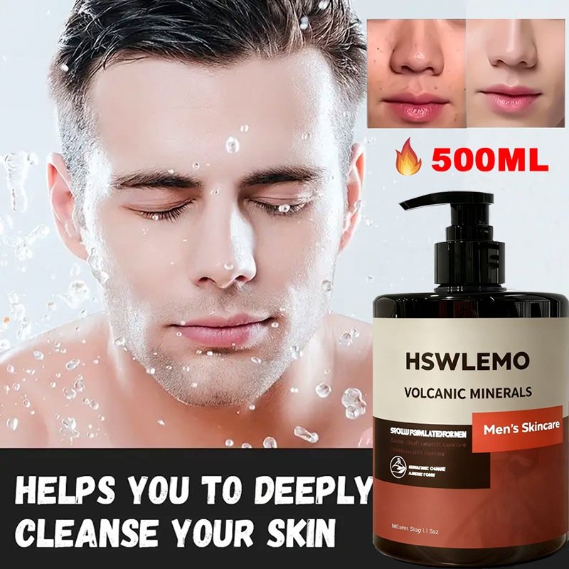 Pembersih wajah pria Pembersih Wajah Jerawatsabun wajah pria Pembersih Mineral Vulkanik Pria Pembers