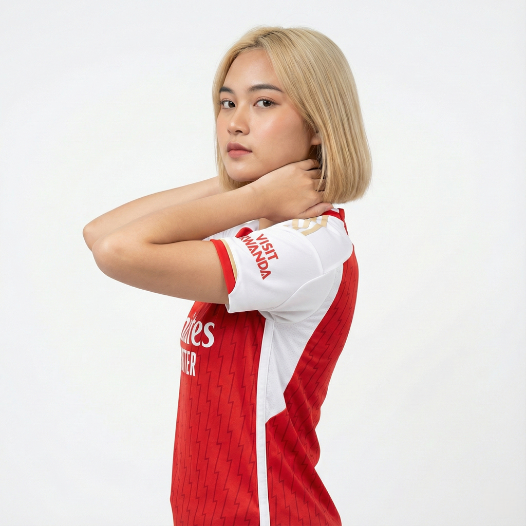 Polo Jersey Retro Fantasy Supporter Version Casual Merah Putih Arsenal