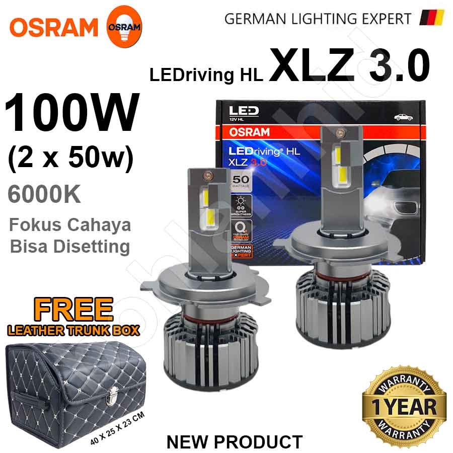 Lampu LED Mobil H4 Hi Lo OSRAM LEDriving XLZ 3.0 100 Watt Bohlam Cahaya Putih Garansi Resmi