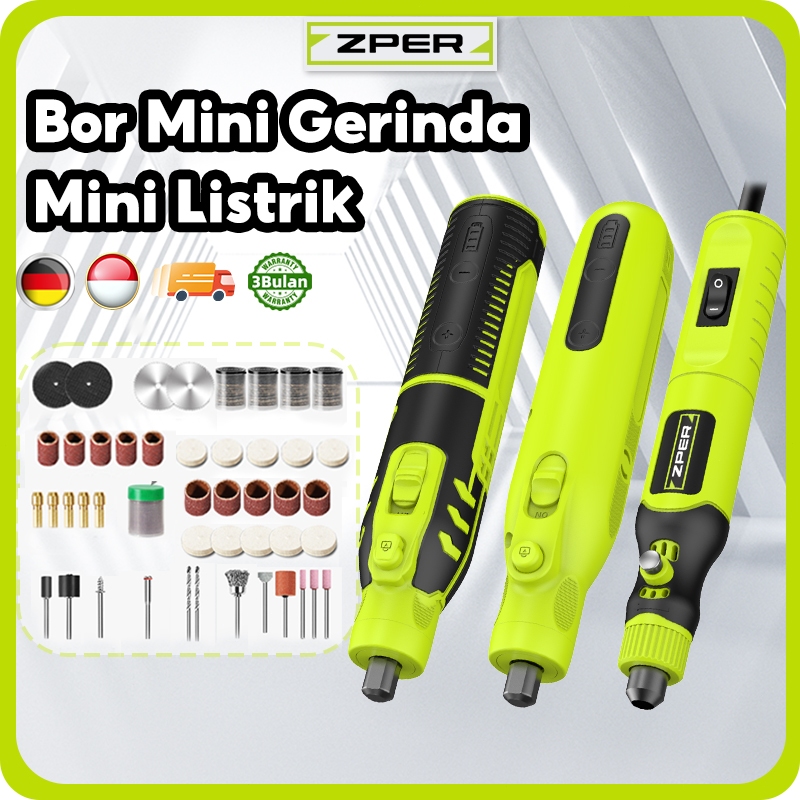 Bor Mini Set 231 Pcs dengan Pena Ukir Listrik Nirkabel USB