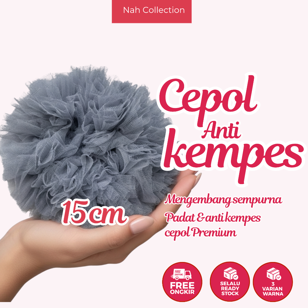 CEPOLAN VIRAL MURAH UK 20 BAHAN TILE / SCRUNCHIE HIJAB ANTI PUSING NAH COLLECTION