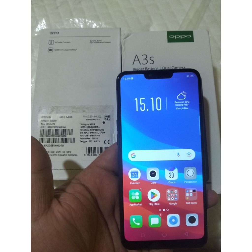 HP Oppo A37f Second Putih Tanpa Charger - RAM 2GB, Memori 16GB, Kamera Jernih