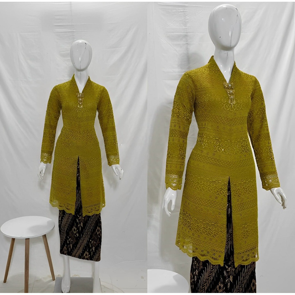 Kebaya Tunik Malika Jumbo XXXL Ld 120 //  Set Kebaya Modern // setelan kebaya kurung busui // kebaya