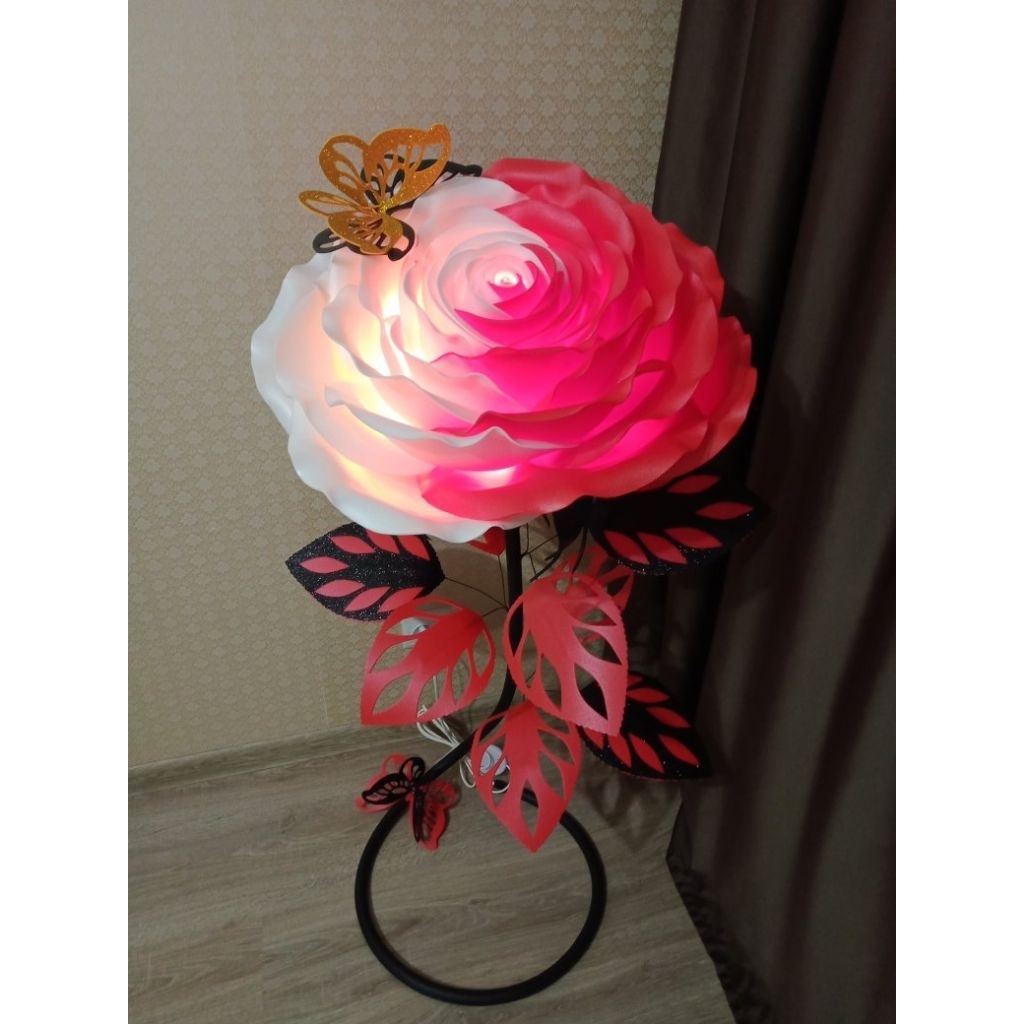 [READY] Lampu Bunga Mawar Dekorasi Rumah / Lampu Hias Wedding / Bunga Lampu Standing