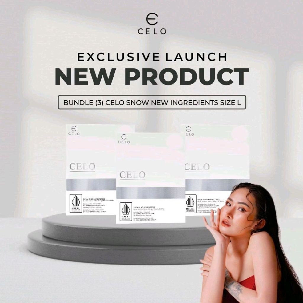 (READY STOK) [NEW FORMULA ] CELO SNOW DRINK L - 3 BOX CELO SNOWHITE