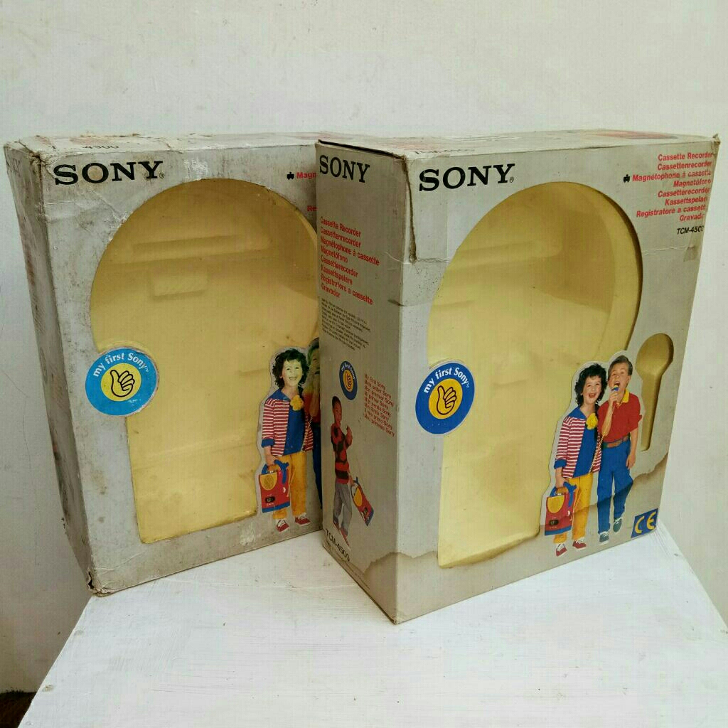 Box Radio Tape SONY TCM-4500 my first sony