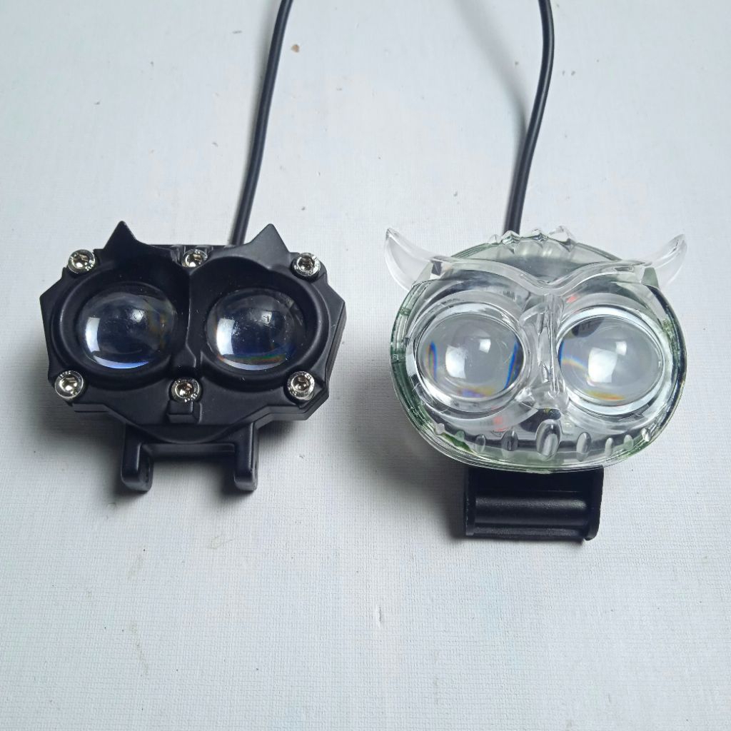 Lampu Sorot LED Motor - Desain Burung Hantu, Pencahayaan Jauh Dekat, Tahan Air IP67