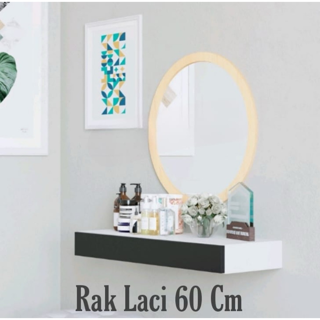 Ambalan Rak Laci , Interior Dinding Laci  60 x 20 cm