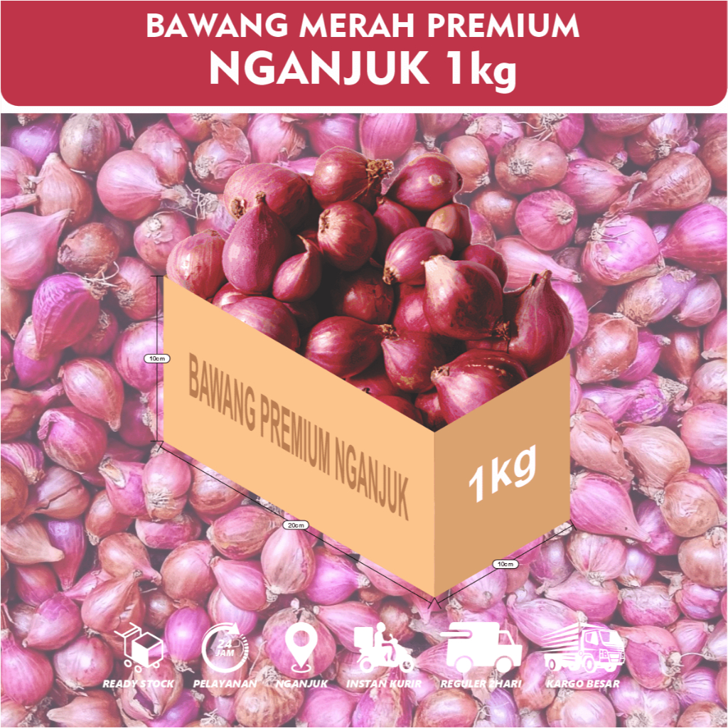 Bawang Merah Nganjuk Premium 1kg / Bawang Merah Sukomoro