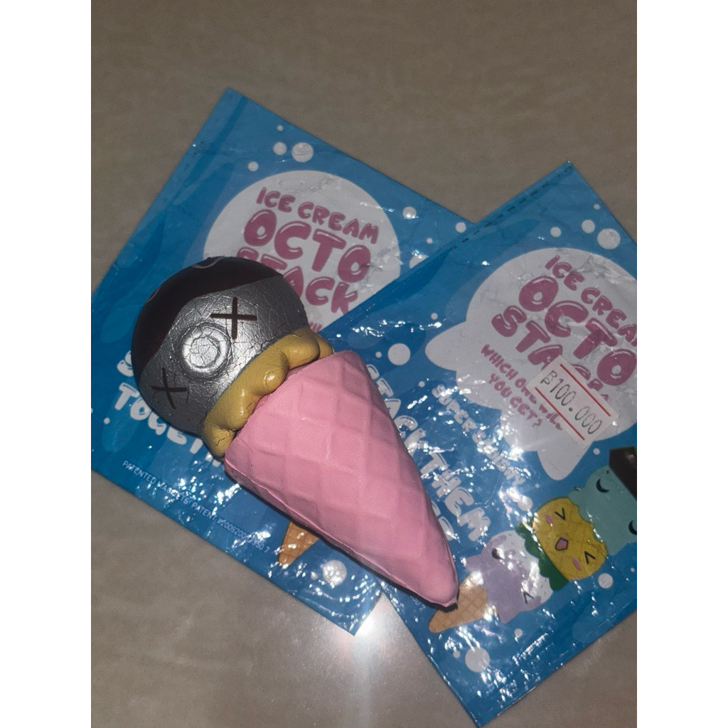 SQUISHY LICENSED MURAH Punimaru Ice Cream Octo Stac Cone And Octopusice