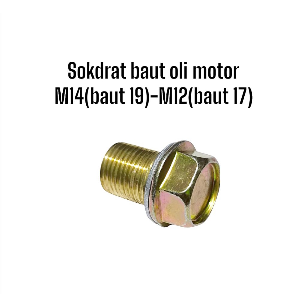 SOKDRAT KUNINGAN PERBOS BOSH ULIR 19-17 PAKET BAUT 17 KUNCI 17 sok drat baut 19 ke 17 reparasi baut 