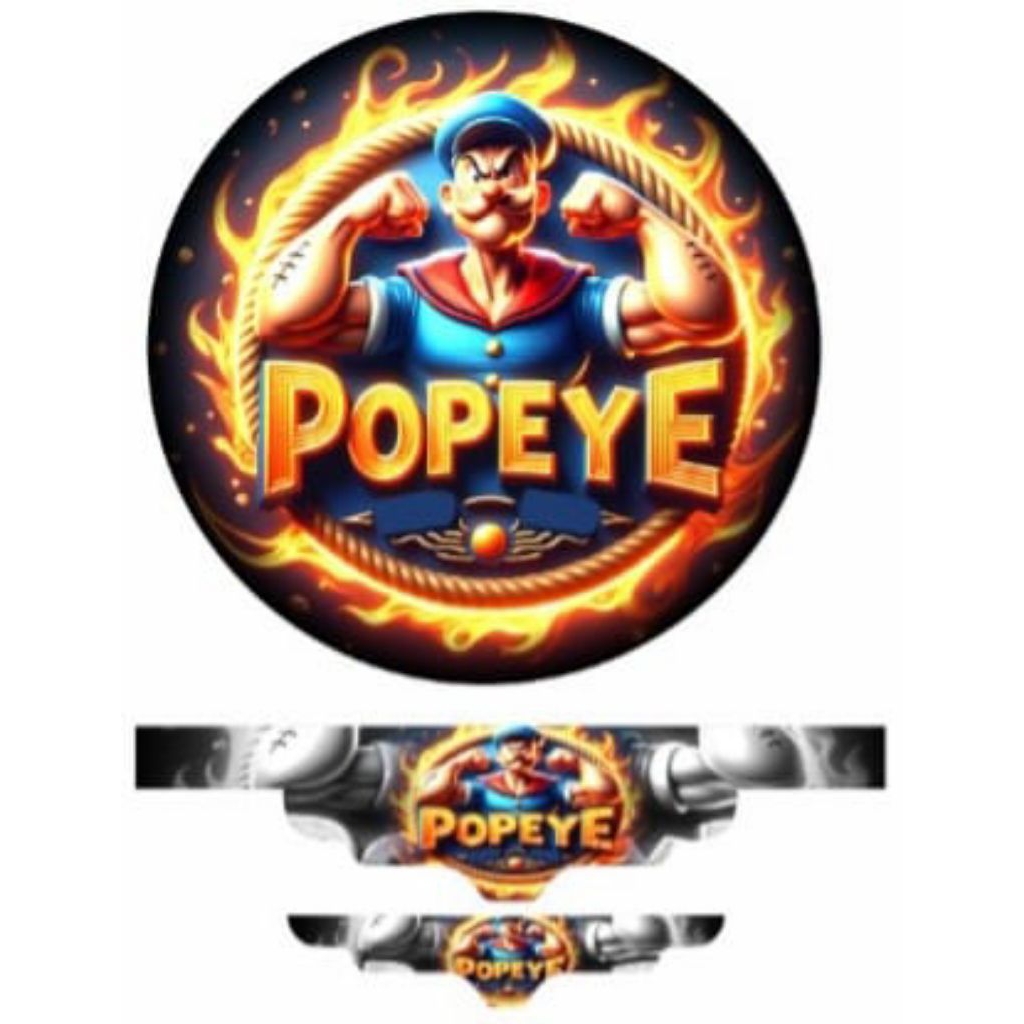 STICKER DECAL SANGKAR BURUNG MURAI NO2 MOTIP POPEYE