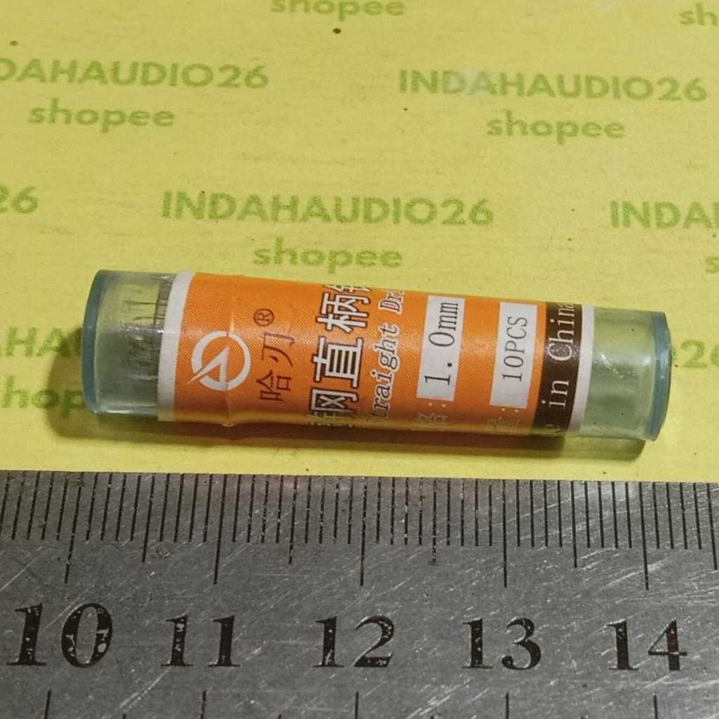 10PCS  1mm MATA BOR PCB almunium kayu mini drill . mata bur kecil diameter 1mm . MATA BOR MINI