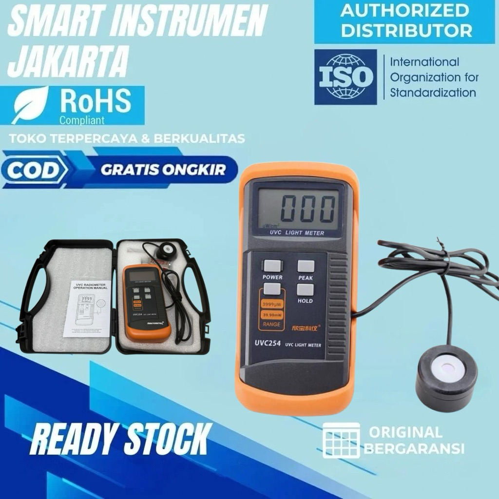 Ultraviolet UV C Meter UVC254 UVC Ultraviolet Detector Tester UVC-254 Light Radio