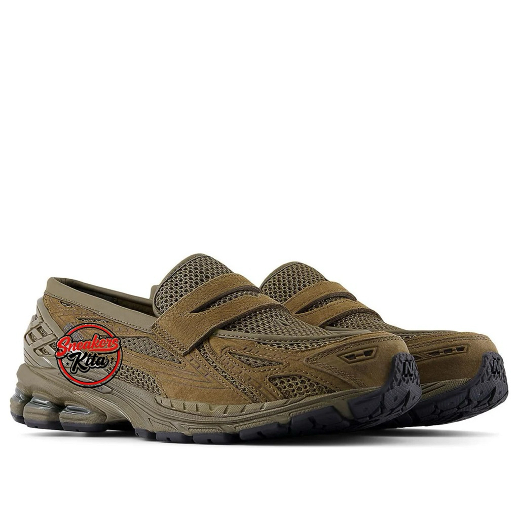 SNEAKERS KITA - Sepatu Loafer 1906L Woodland Olive Khaki