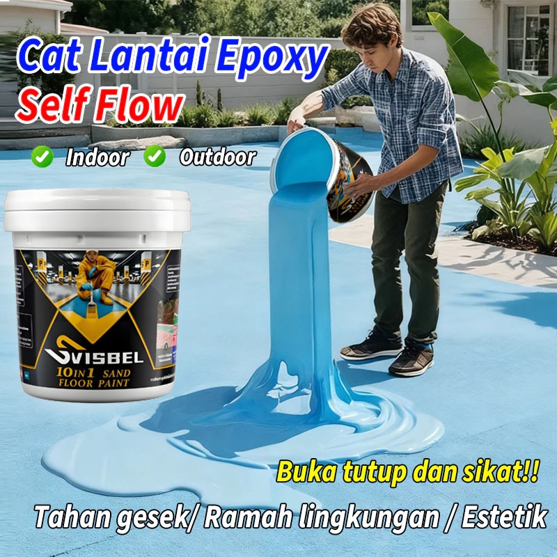 Cat lantai epoxy pasir Pasir epoxy lantai Tahan air Tahan aus Tahan gores Umum untuk dalam ruangan l