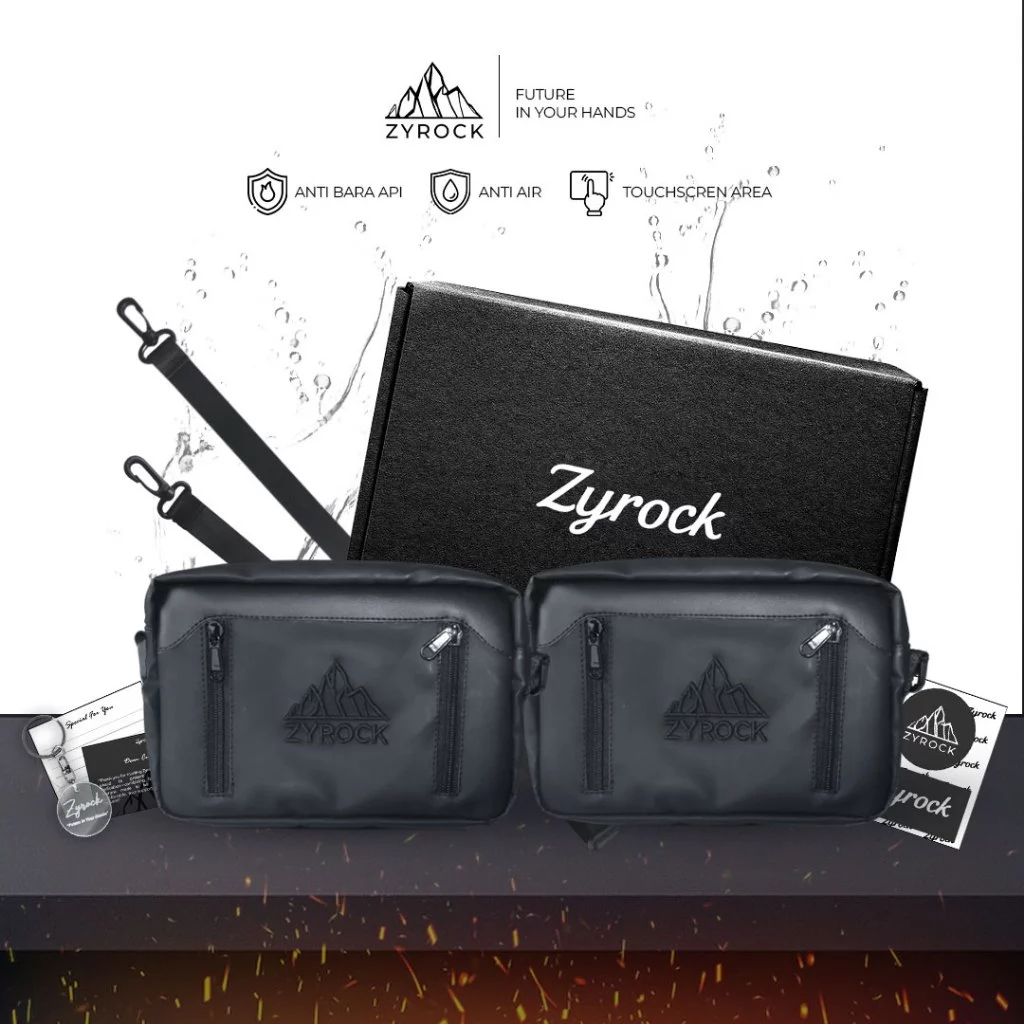 Zyrock Double Touch Premium Waterproof Tas Selempang Pria