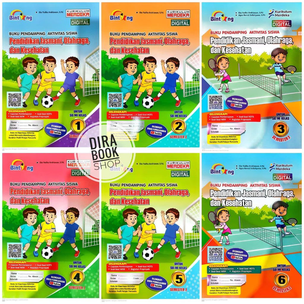 Semester 2 BINTANG PJOK 2026 Kelas 1/2/3/4/5/6 SD