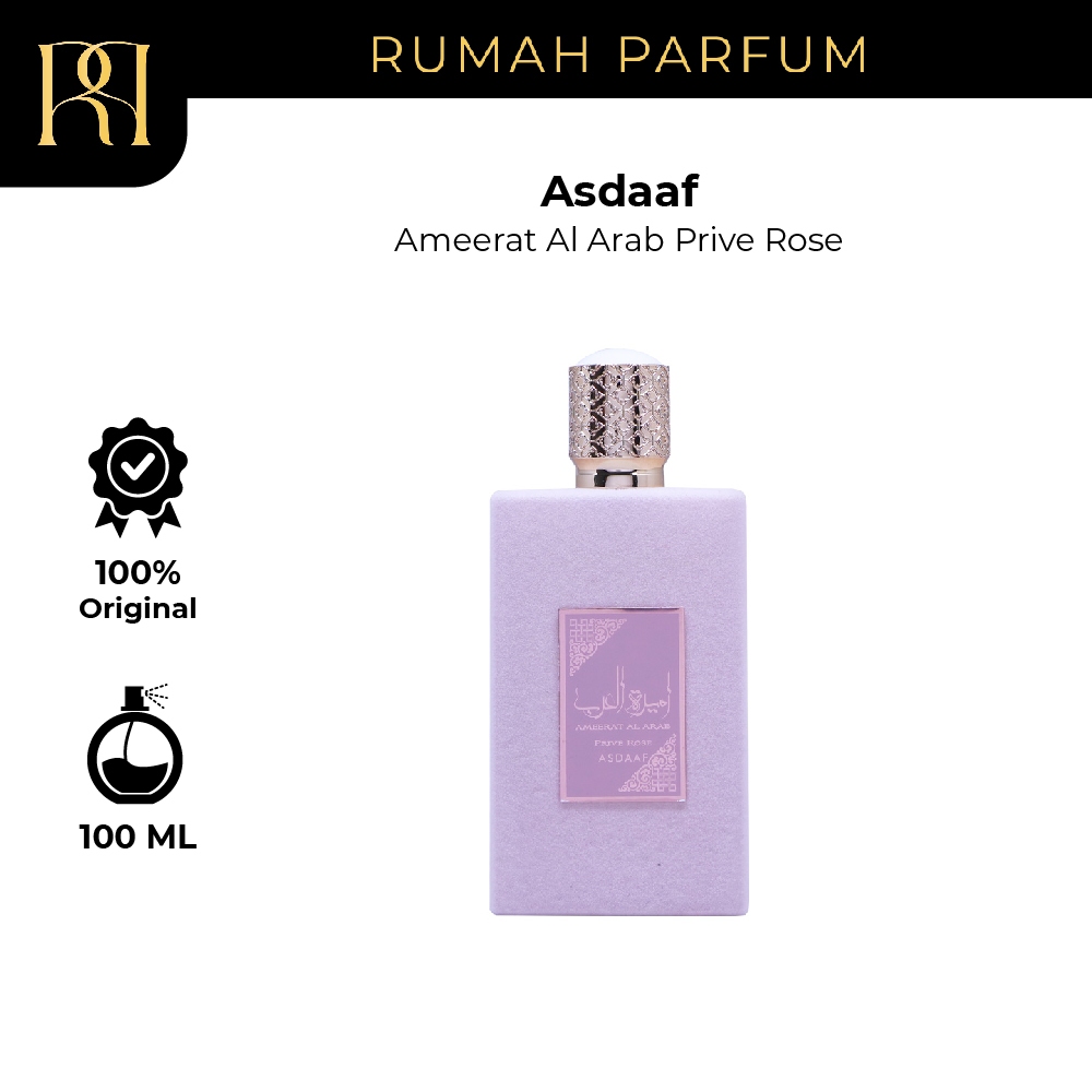 Parfum Wanita Asdaaf Ameerat Al Arab Prive Rose EDP Woman 100 ML Perfume Cewek