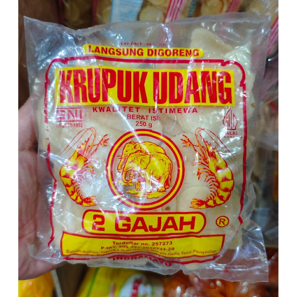 krupuk udang 2 gajah