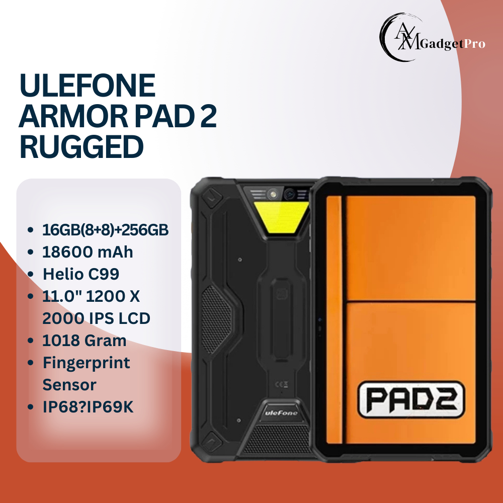 Ulefone Armor Pad 2 Tablet Rugged 4G 11 inch 16GB 256GB IP68/IP169K