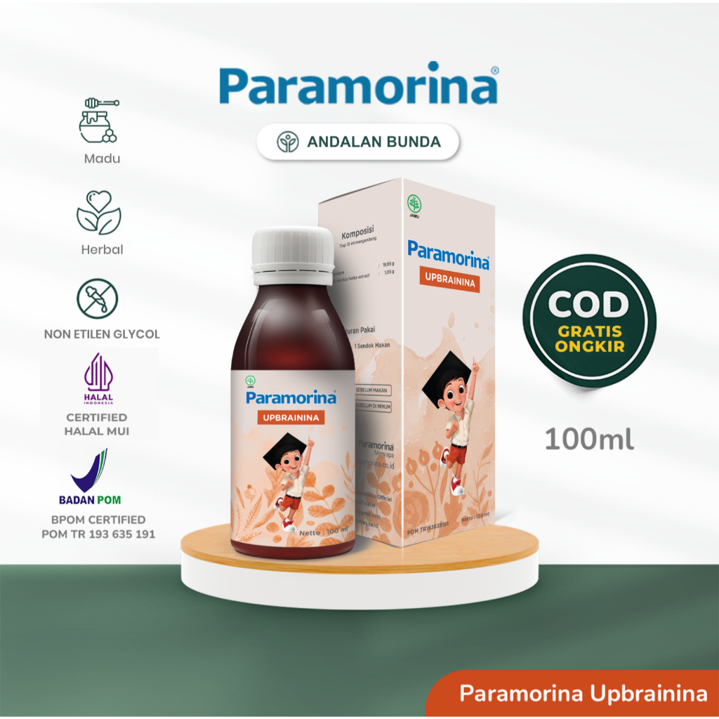 Paramorina Upbrainina - Madu Herbal Membantu Anak Cepat Bicara dan Kecerdasan