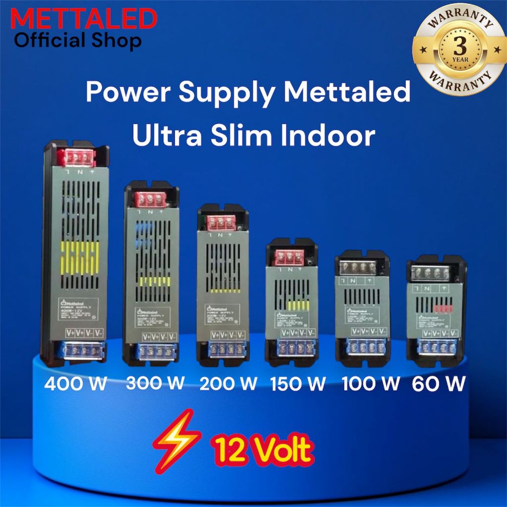 Power Supply ADAPTOR Indoor  12V Mettaled GOB & INDOOR TALLED