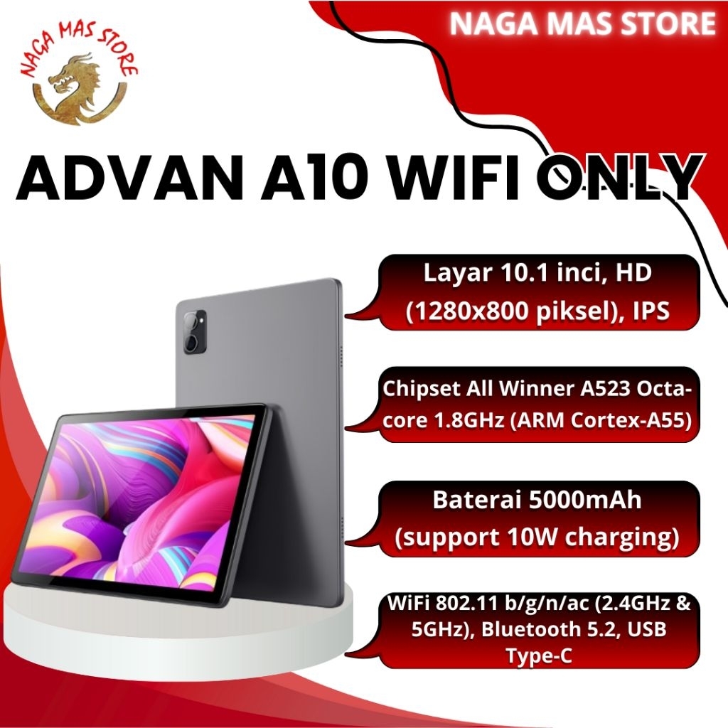 TAB ADVAN A10 4GB/64GB WIFI ONLY