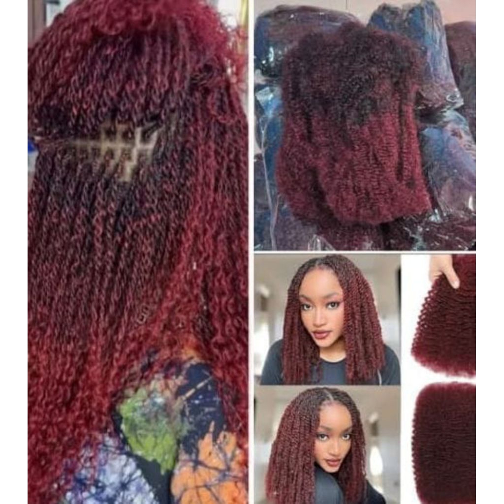 Rambut sambung afro afrika / Afro kinky / Hair ekstension