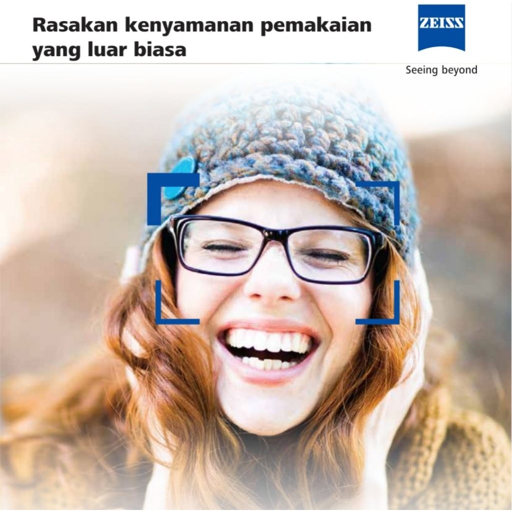 ZEISS Lensa Kacamata CARL ZEISS SV CLEARVIEW DURAVISION PLATINUM BLUEGUARD Kejernihan Terbaik Indeks