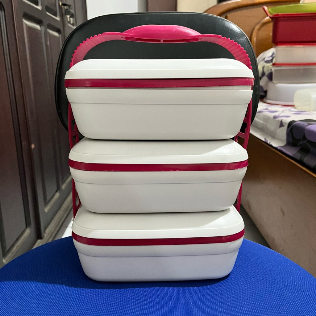Preloved Tupperware Picnic Set / Rantang Jadul