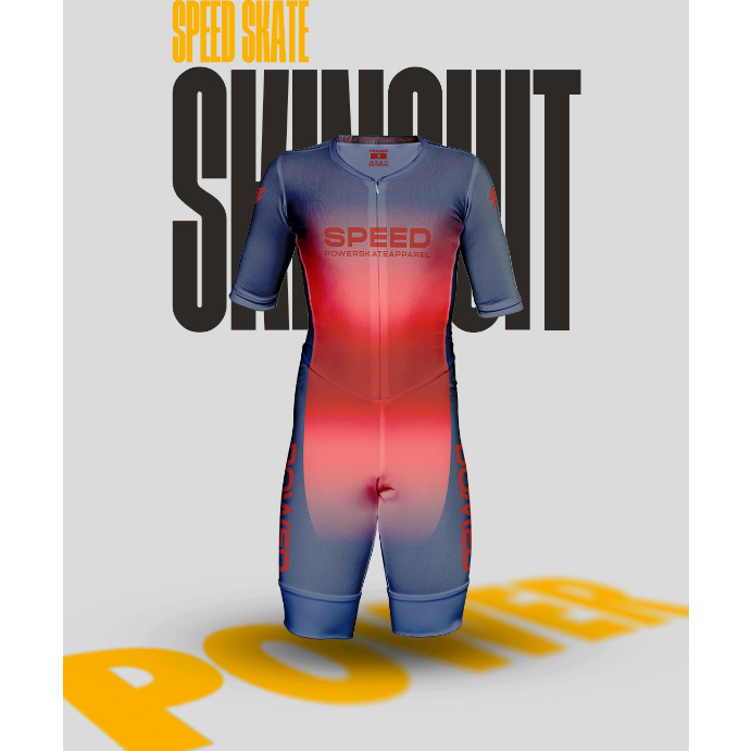 Skinsuit Inline Skate Sepatu Roda Jersey Sport Power Apparel Berkualitas