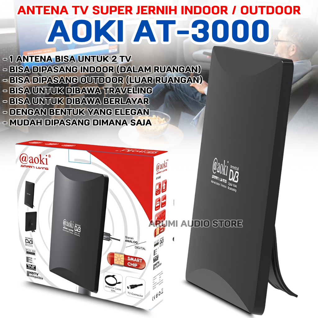 Antena Tv Super Jernih Full Hd Digital Analog Indoor Outdoor Tv Tabung Tv Led Dalam Luar Ruangan Kab