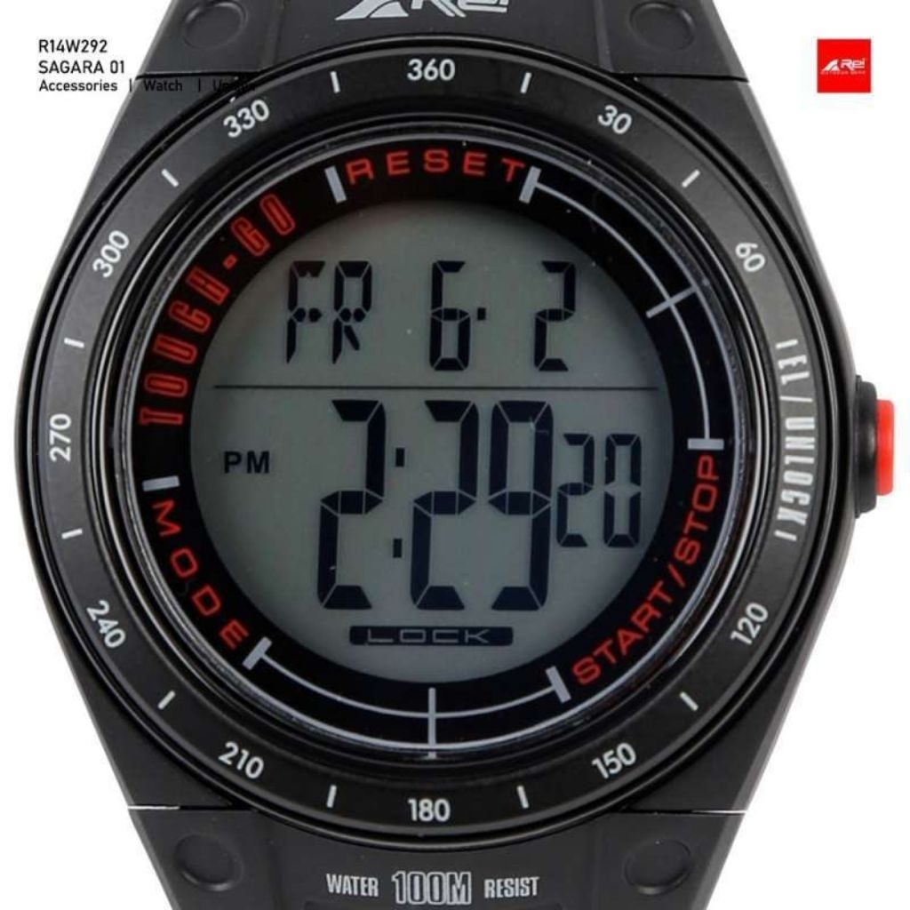 JAM REI DIGITAL PRIA SAGARA 01 HITAM 292