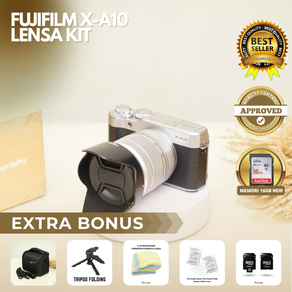Fujifilm XA10 | Kamera Mirrorless FUJIFILM XA10 WIFI Cocok Buat Vlog MUA atau FOTO PRODUK