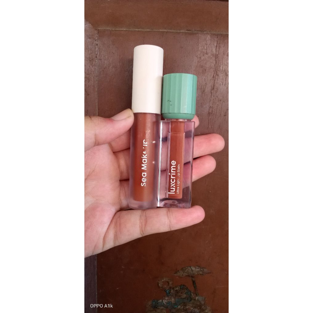 Jelly Tint Sea Makeup Rijek Kemasan/Liptin Luxcrime Rijek Kemasan