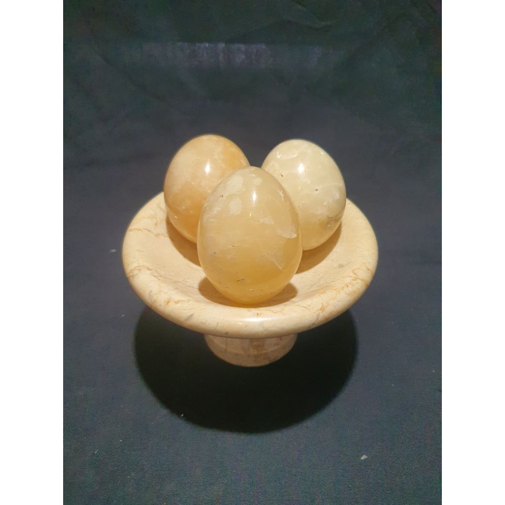 telur batu marmer 3 set