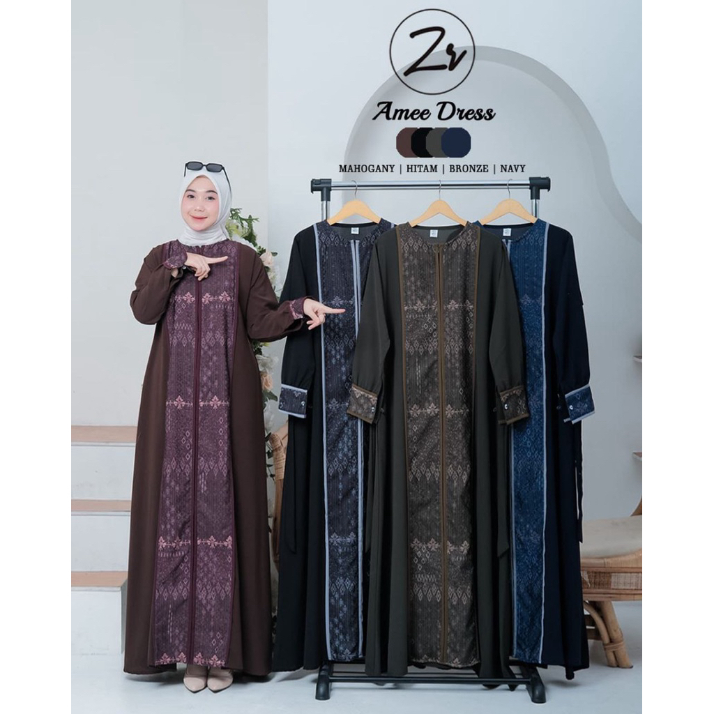 Amee Dress By Zr - baju gamis - muslim