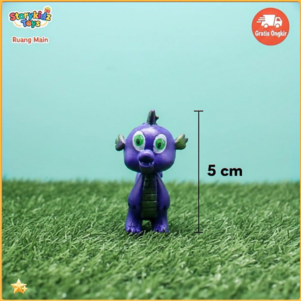 Figure Spike The Dragon My Little Pony MLP Miniatur Naga Ungu Lucu - Mainan Anak Preloved