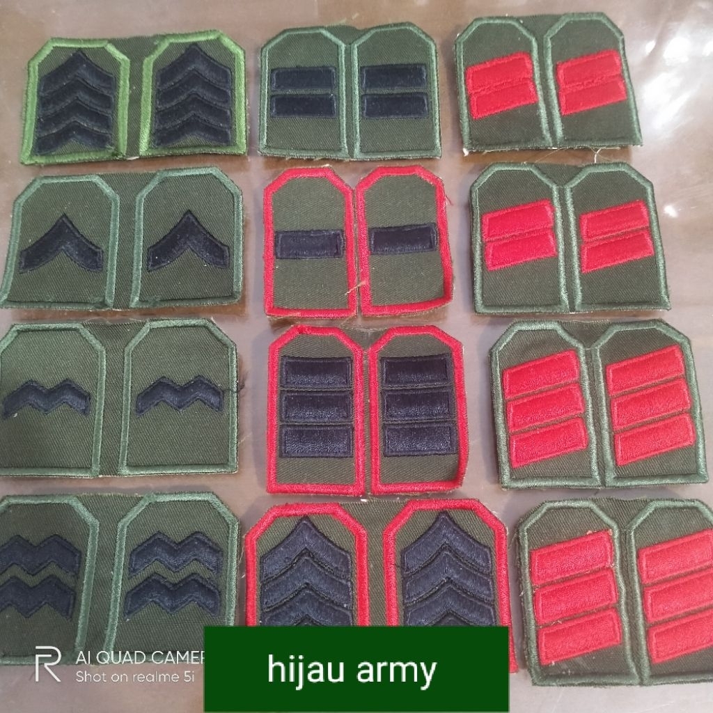 PANGKAT PDL BRIMOB POLRI WARNA LORENG