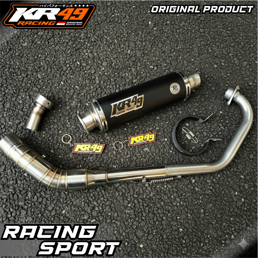 KNALPOT RACING ORIGINAL BERGARANSI BASS ADEM PNP VIXION GSX MEGAPRO VERZA XABRE SONIC SATRIA FU CB N