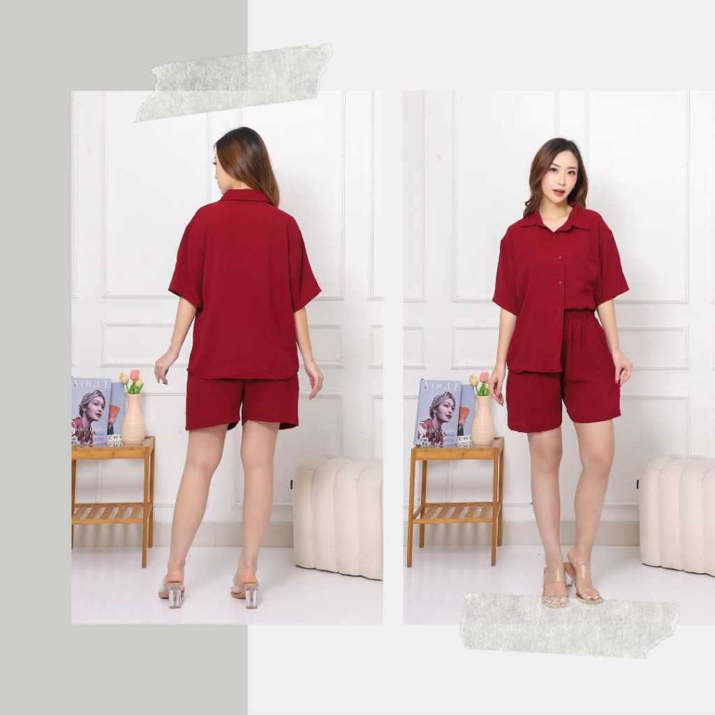 Gienid | One Set Kekinian Alila | Linen Crinkle | One Set Daily