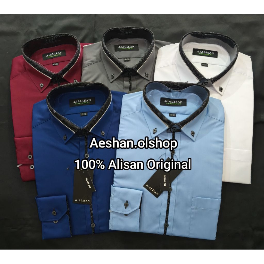 KEMEJA ALISAN SLIMFIT KOMBINASI Panjang ORIGINAL