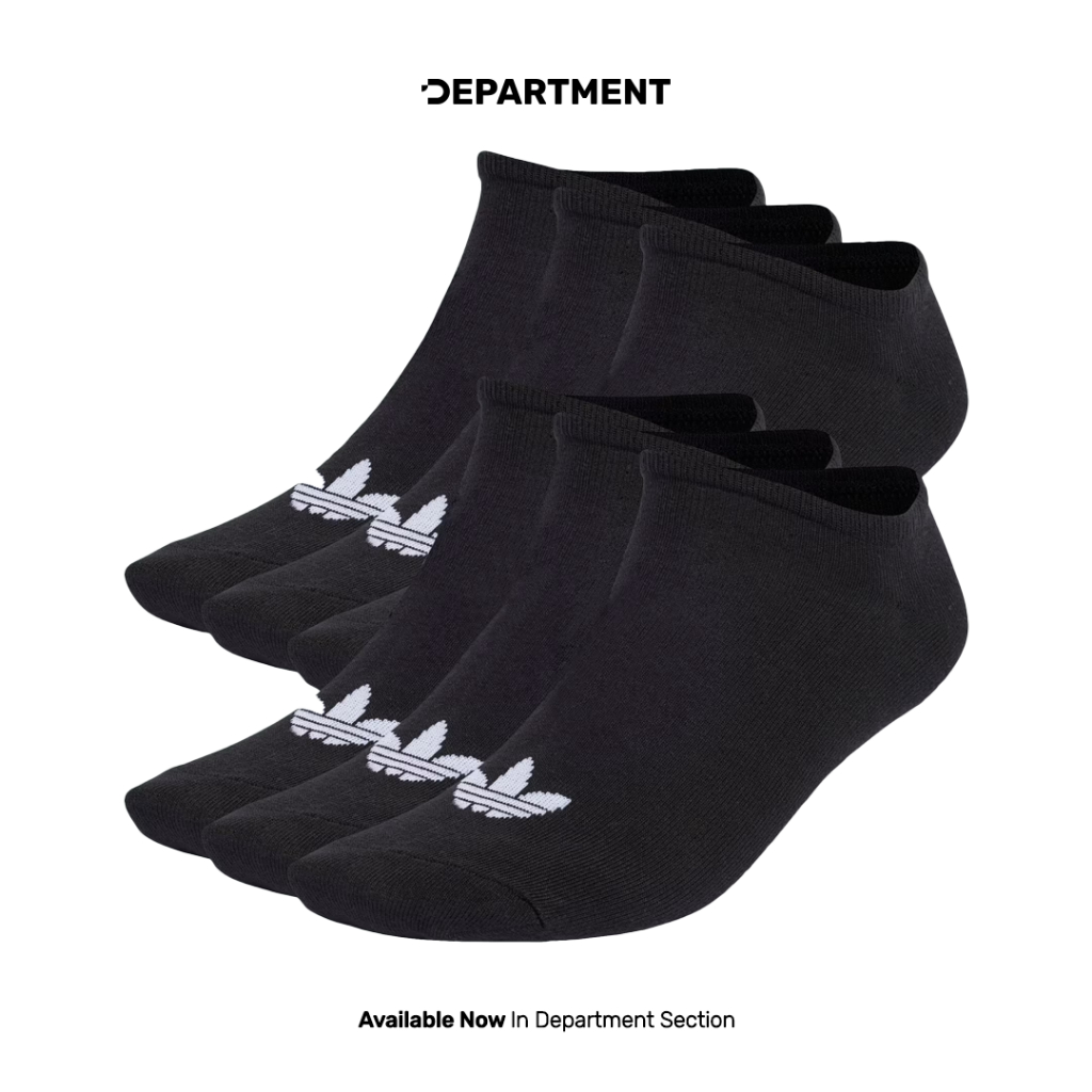 ADIDAS Kaos Kaki TREFOIL LINER 6 PAIRS IJ5624 ORI