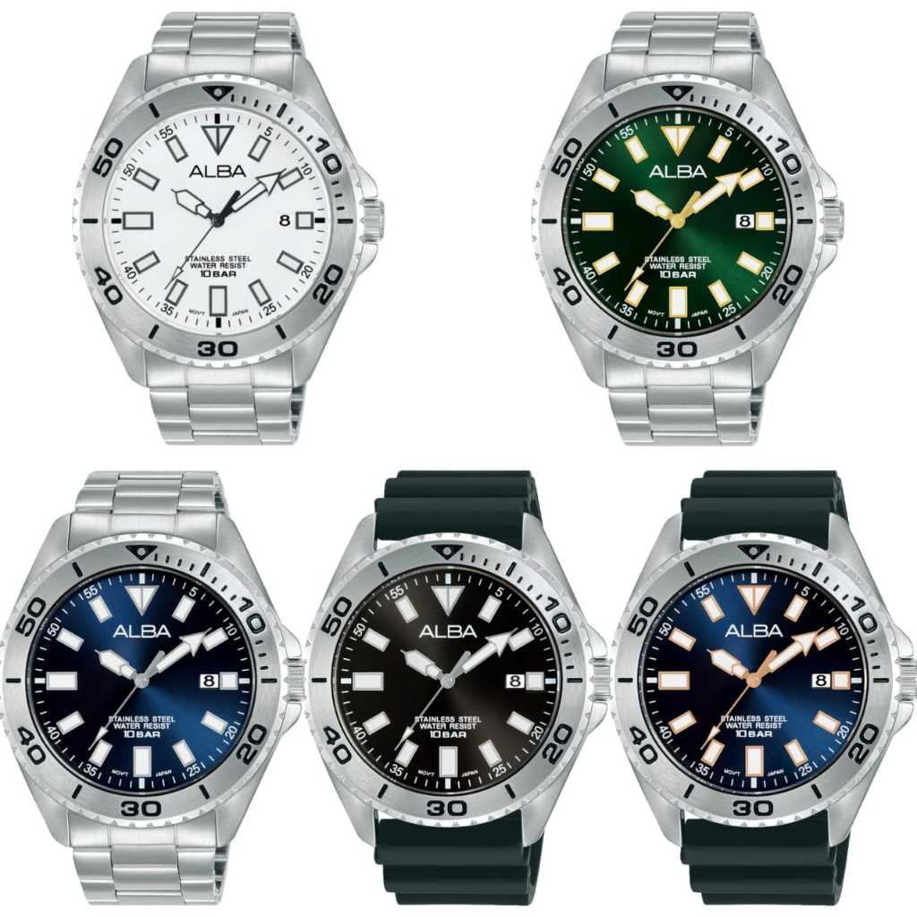 Alba AS9Q41 AS9Q41X1 AS9Q43 AS9Q43X1 AS9Q45 AS9Q45X1 AS9Q47 AS9Q47X1 AS9Q49 AS9Q49X1 Jam Tangan Pria