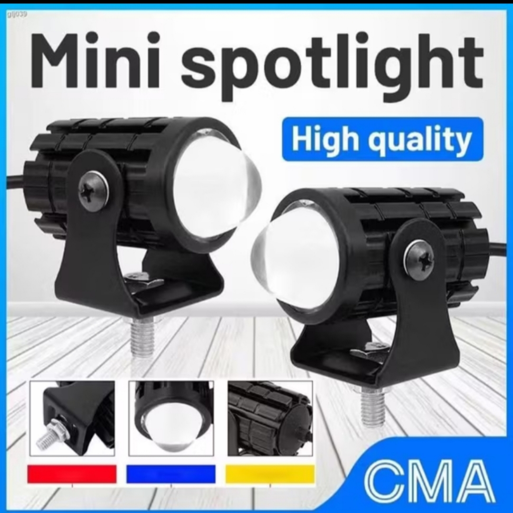 LED D2 Tembak Mini Lampu Laser Sorot Motor Mobil 12V 12 Volt