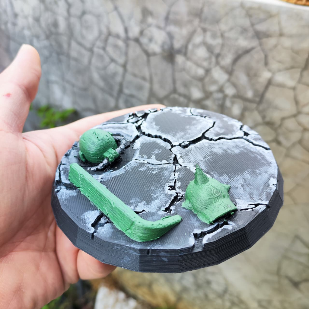 Base Diorama Gundam - Base Diorama Zaku - Diorama Stand Mecha - Diorama Robot