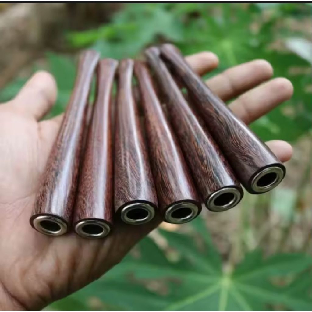 Pipa Cangklong kayu gaharu kalimantan once 13/12cm Wangi asli terbaik all-size